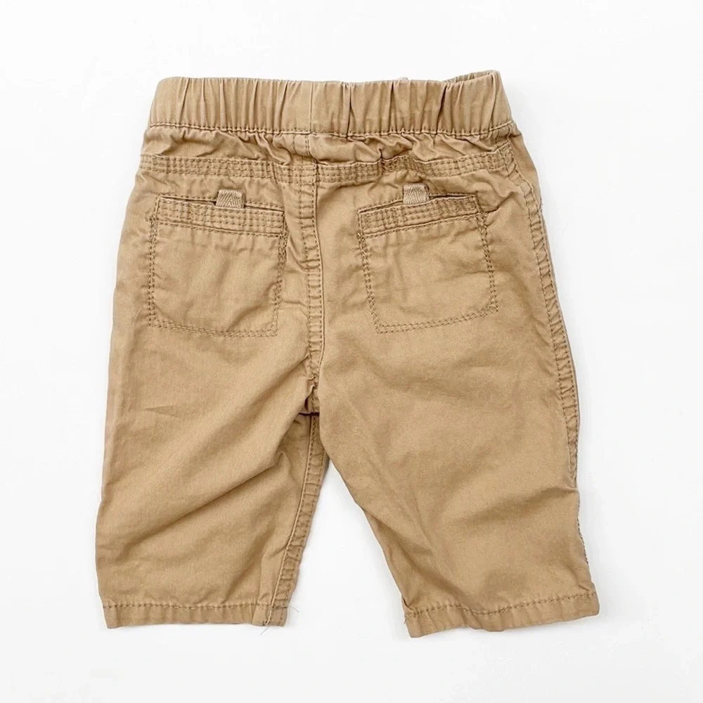 OshKosh B’gosh baby boys tan pull on pants